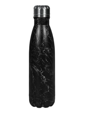 Picture of 500ml Thermos Flask Water Bottle || Vacuum Stainless Steel Hot and Cold DoubleWall Sport Drinking Bottle Black