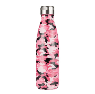 Picture of 500ML Water Bottle Stainless Steel Double-Wall Thermos Bottle Tea Cup Coffee Travel Sports Drink Bottle
