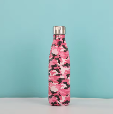 Picture of 500ML Water Bottle Stainless Steel Double-Wall Thermos Bottle Tea Cup Coffee Travel Sports Drink Bottle