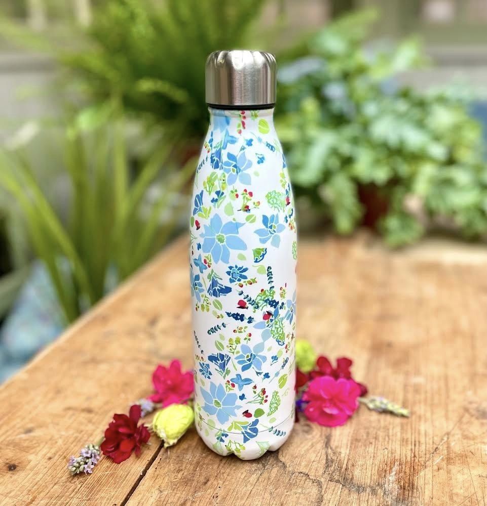 Picture of Creative Floral Thermos Flask Stainless Steel Water Bottle Leakproof Gym Sport Drink Bottle For Water Cool Insulated Cup Mug
