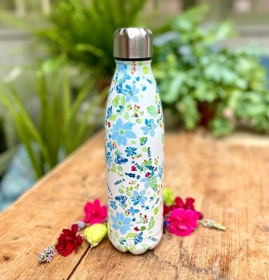 Picture of Creative Floral Thermos Flask Stainless Steel Water Bottle Leakproof Gym Sport Drink Bottle For Water Cool Insulated Cup Mug