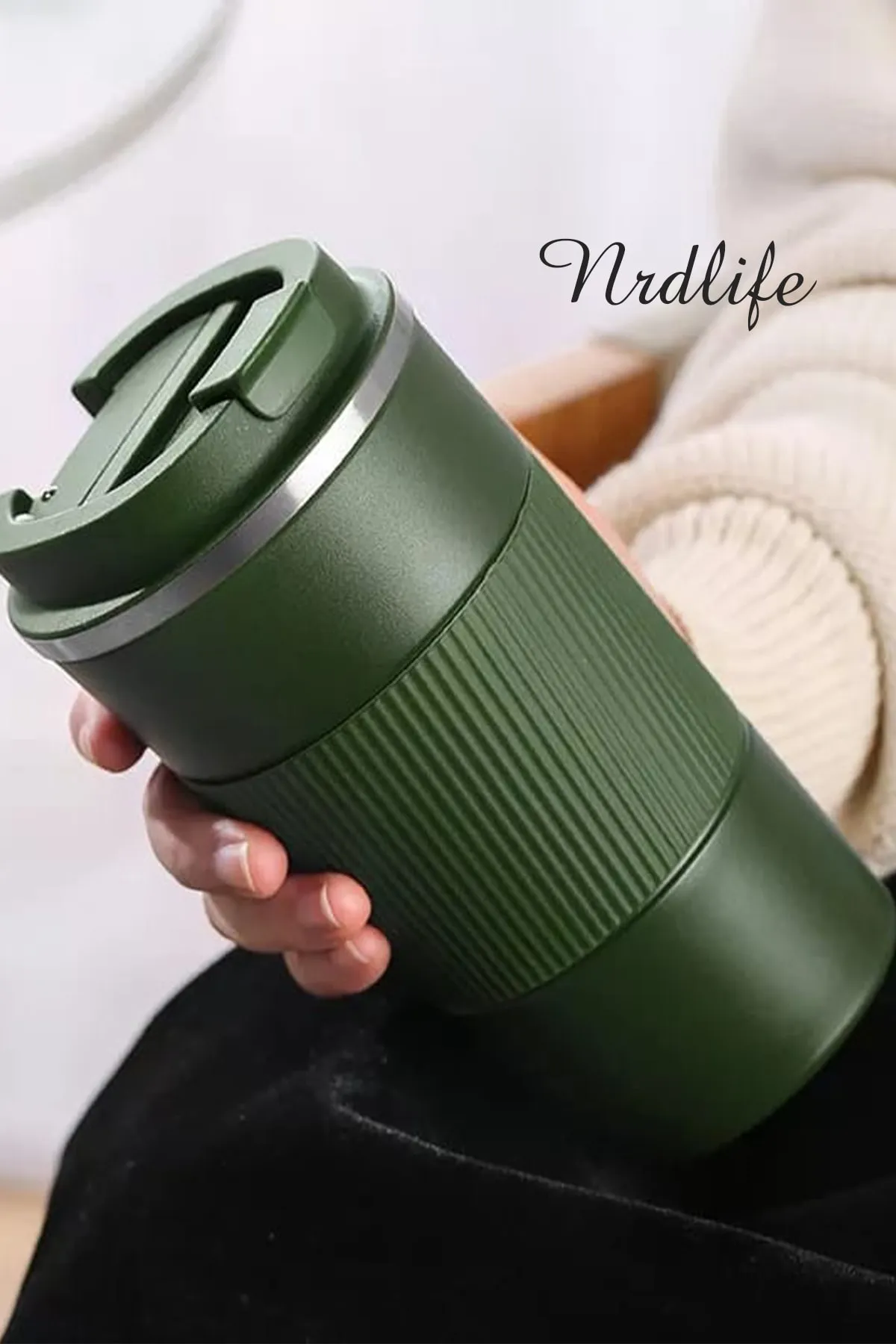 Picture of Wosta Travel Mug, Insulated Coffee Cup with Leakproof Lid ,Vacuum Insulation Stainless Steel Reusable for Hot Cold Coffee, Water and Tea, Thermal Mug with Non-Slip Protective Cover, 510ml/18oz