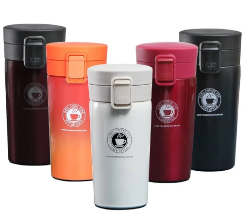 Picture of Coffee Mug Double Wall Stainless Steel Tumbler Vacuum Flask bottle thermos Tea mug Travel thermos mug Thermo Cup 380ml