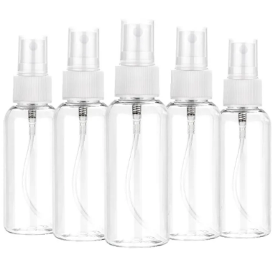 Picture of HIGH QUALITY 5pcs Refillable 100ml Clear PET Plastic Portable Spray Bottle Empty Perfume Container