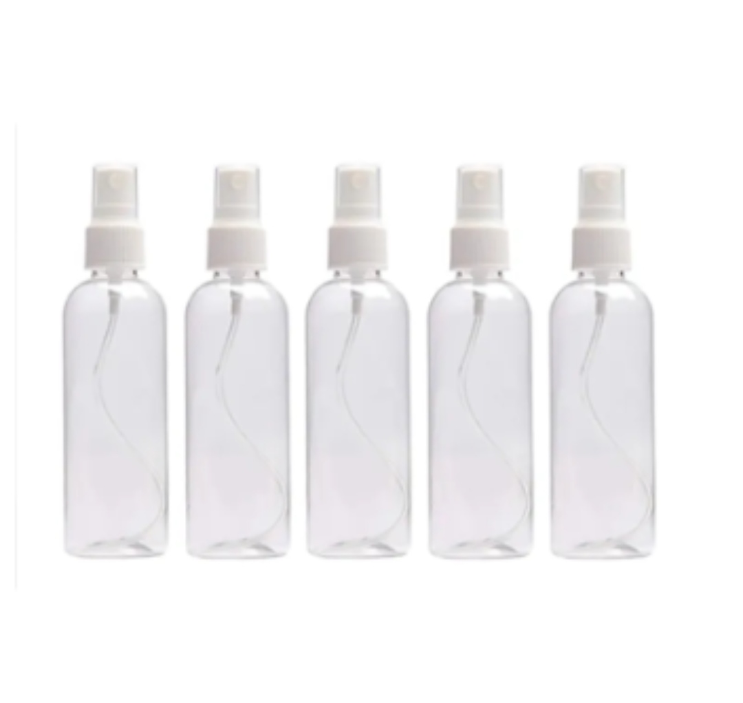 Picture of 100ml Spray bottle Transparent plastic bottle- 5 pcs