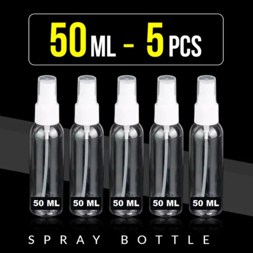 Picture of SPRAY BOTTLE 50 ML CAPACITY - 5pcs - Convenient Spray Bottles for Various Applications
