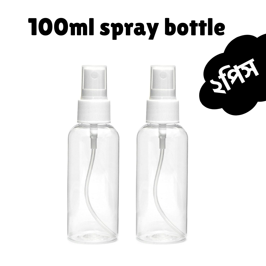 Picture of Spray Bottle 100Ml 2PCS Transperant Plastic Bottle Travel & Tools