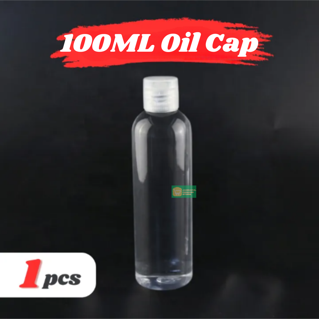 Picture of Plastic Oil Bottle Tiptop Cap 100Ml Transparent- 1pcs