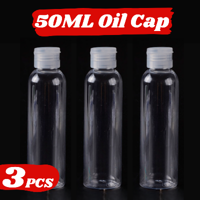 Picture of Plastic Oil Bottle 50Ml Tiptop Cap 3 Piece