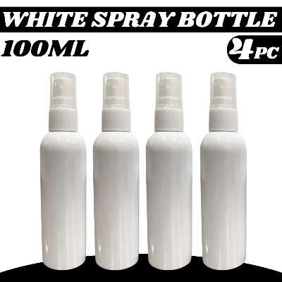 Picture of 100ml Spray bottle White plastic bottle- 4 pcs