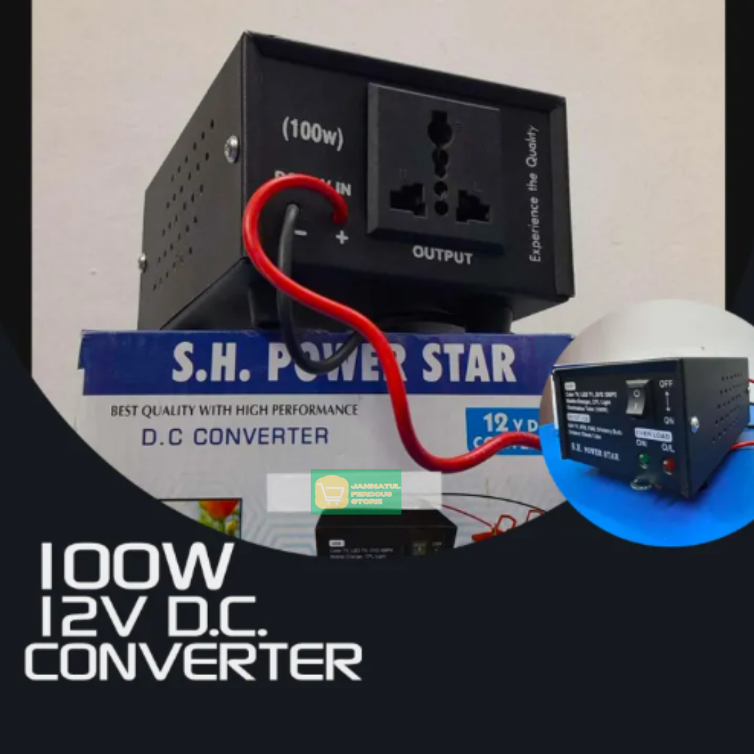 Picture of 12V Dc To 220V Ac Converter Inverter 100 Watt - Reliable Power Conversion Solution For Home Or Office