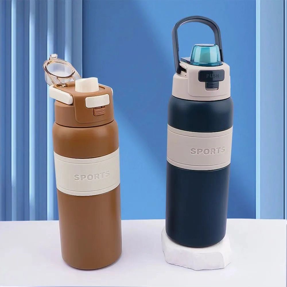 Picture of 800ML/27Oz Thermos Tumbler Hot And Cold 316 stainless steel Tyso Original Water Bottles With Straw High-Capacity Portable Handle Fashion Sports Tumbler Aquaflask Original Water Bottle