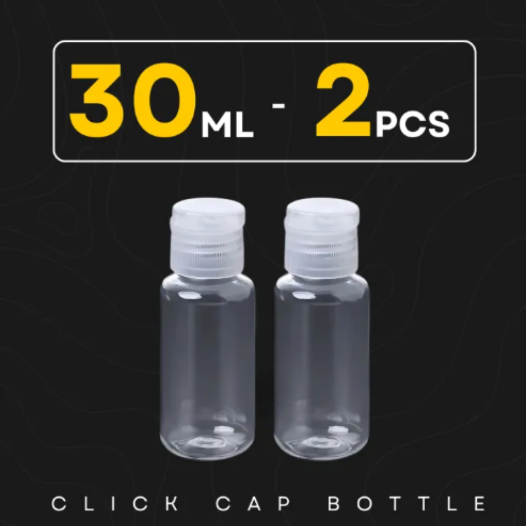 Picture of Plastic Oil Bottle Tiptop Cap 30Ml Transparent- 2pcs