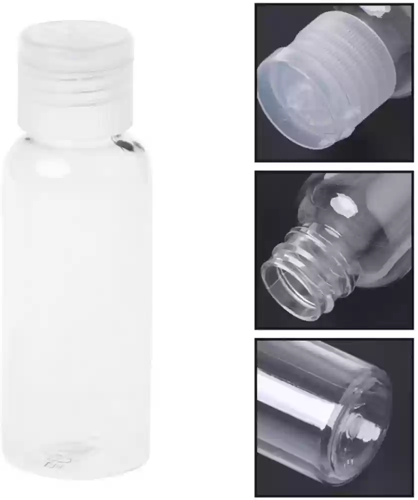 Picture of Plastic Oil Bottle Tiptop Cap 30Ml Transparent- 2pcs