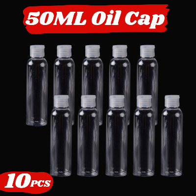 Picture of Plastic Oil Bottle 50Ml Tiptop Cap 10 Piece
