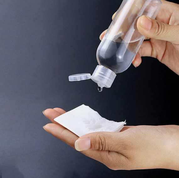 Picture of Plastic Oil Bottle Tiptop Cap 100Ml Transparent- 10 pcs