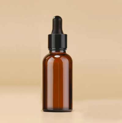 Picture of 30ML amber glass dropper bottle, light proof empty bottle can be refilled with essential oils, cosmetics, and fluid containers 4 Piece