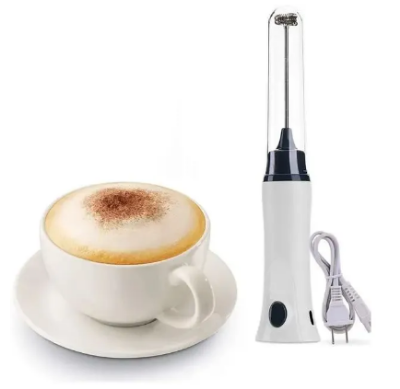 Picture of Electric Rechargeable Handheld Coffee Mixer - Perfectly Blend Your Brews With Ease
