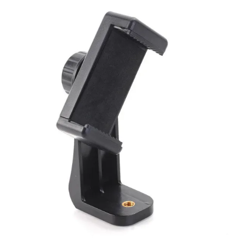Picture of Tripod Mount Adapter Cell Phone Clipper Holder Vertical 360 Tripod Stand for iPhone for camera