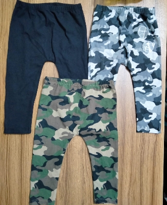 Picture of Cotton Spandex Ties Pant For Girls 3 piece combo