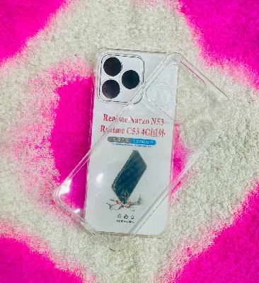 Picture of For Realme Note 50 /C53/C51 (4G) Soft Transparent Shockproof Tpu Back Case/Cover Water Colour, With Camera and side Bumper protection.