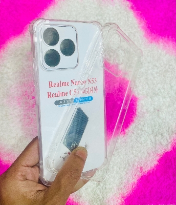 Picture of For Realme Note 50 /C53/C51 (4G) Soft Transparent Shockproof Tpu Back Case/Cover Water Colour, With Camera and side Bumper protection.