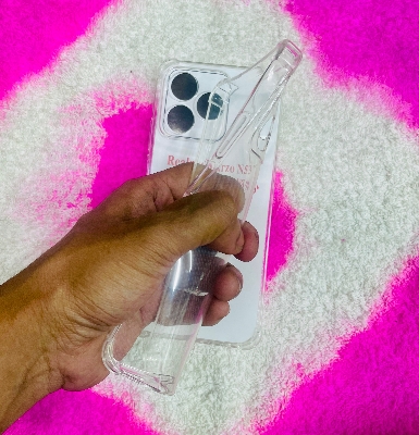 Picture of For Realme Note 50 /C53/C51 (4G) Soft Transparent Shockproof Tpu Back Case/Cover Water Colour, With Camera and side Bumper protection.