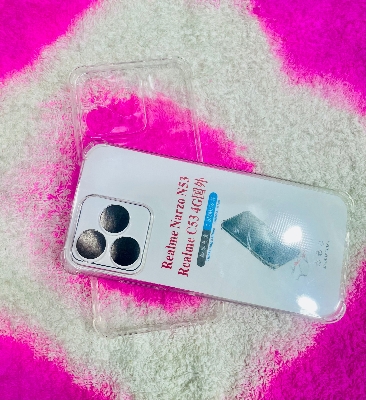 Picture of For Realme Note 50 /C53/C51 (4G) Soft Transparent Shockproof Tpu Back Case/Cover Water Colour, With Camera and side Bumper protection.