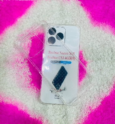 Picture of For Realme Note 50 /C53/C51 (4G) Soft Transparent Shockproof Tpu Back Case/Cover Water Colour, With Camera and side Bumper protection.