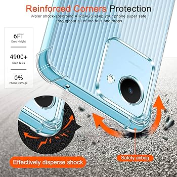 Picture of for Realme C30/C30S/Narzo 50i Prime Silicone Airbag cover Shockproof Transparent Protective Clear Back Cover TPU Case