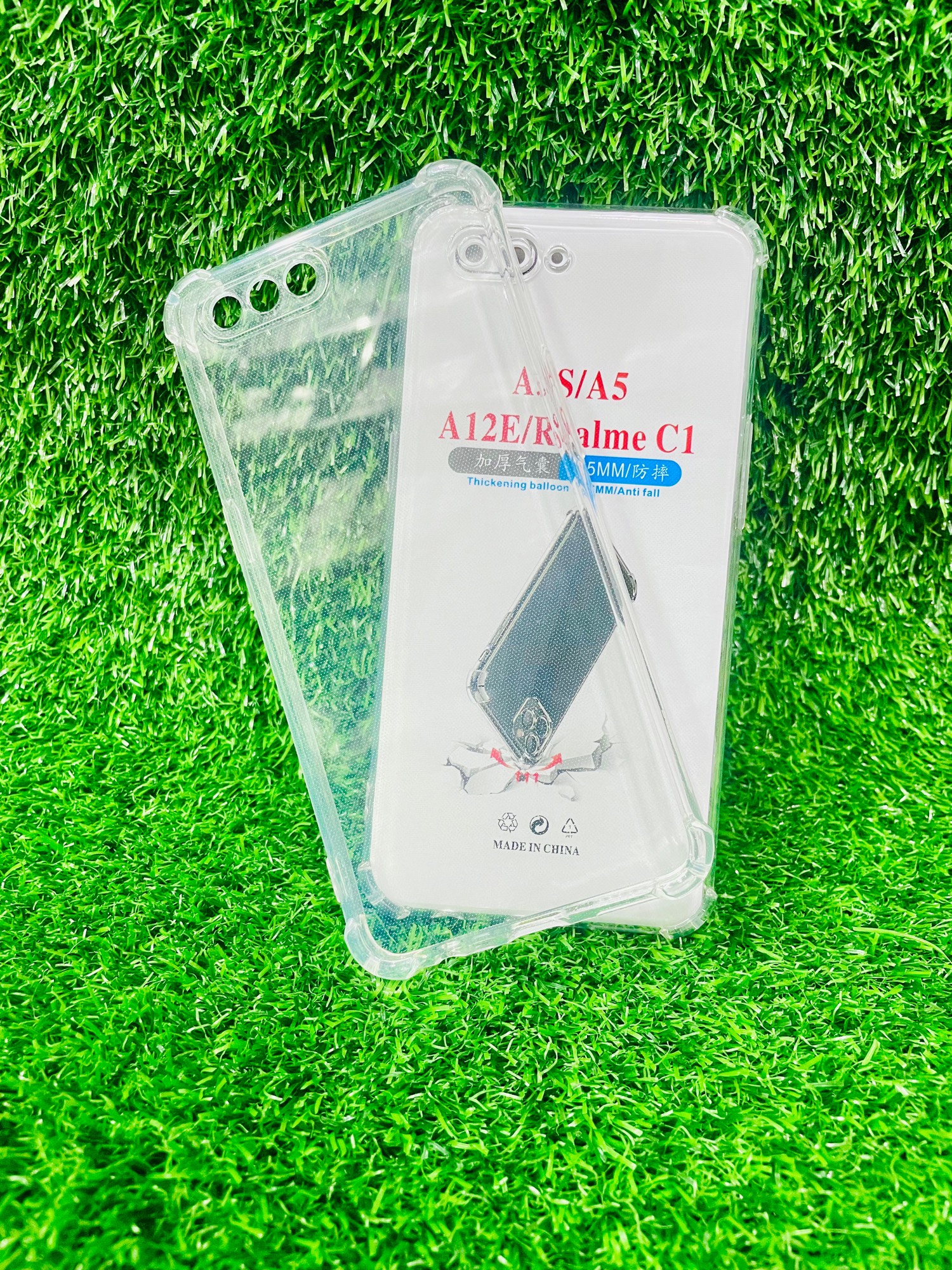 Picture of For Oppo A3s Soft Transparent Shockproof Tpu Back Case/Cover  Water Colour, With Camera Bumper protection.