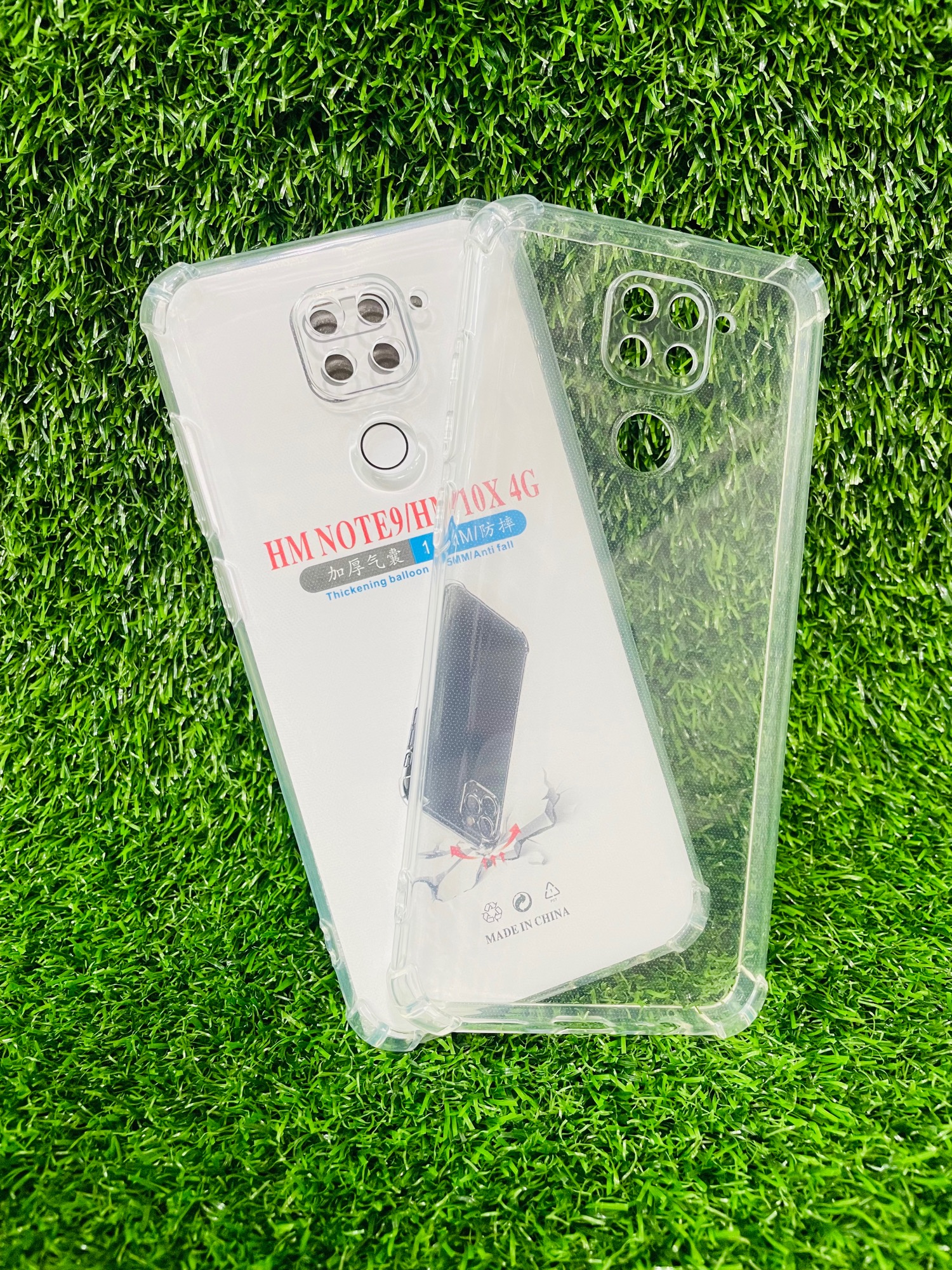 Picture of For Redmi NOTE9/Redmi 10X 4G Soft Transparent Shockproof Tpu Back Case/Cover  Water Colour, With Camera Bumper protection.