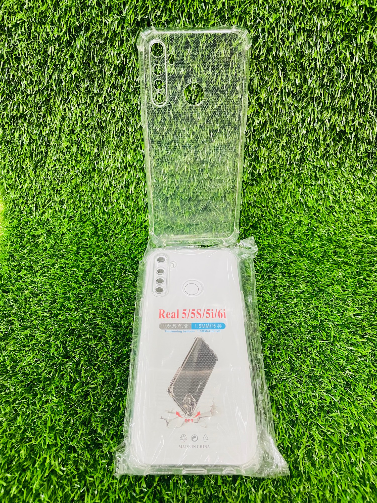 Picture of For Realme 5/5S/5i/6i Soft Transparent Shockproof Tpu Back Case/Cover  Water Colour, With Camera Bumper protection.