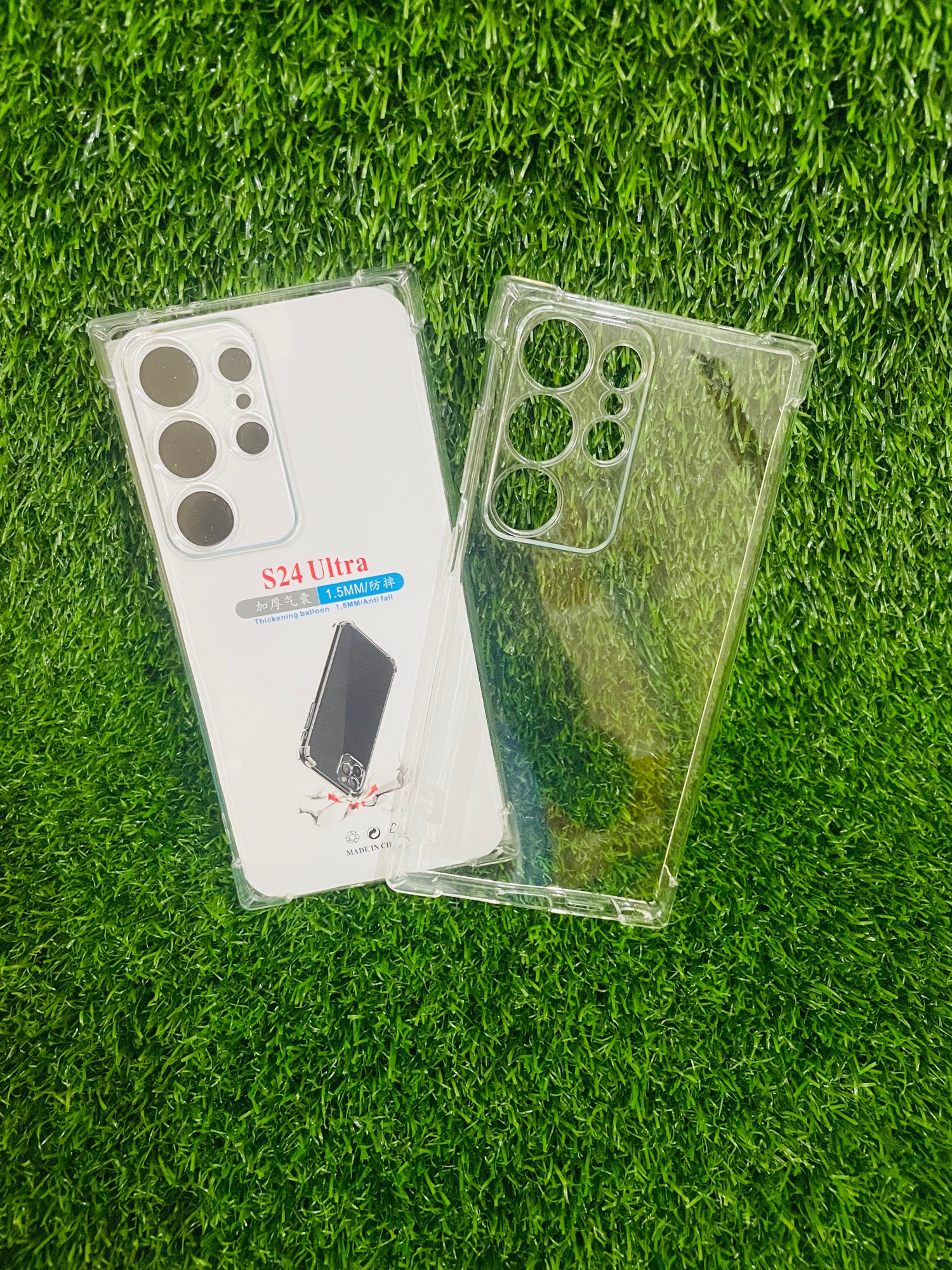 Picture of For Samsung S24 Ultra Soft Transparent Shockproof Tpu Back Case/Cover  Water Colour, With Camera Bumper protection.