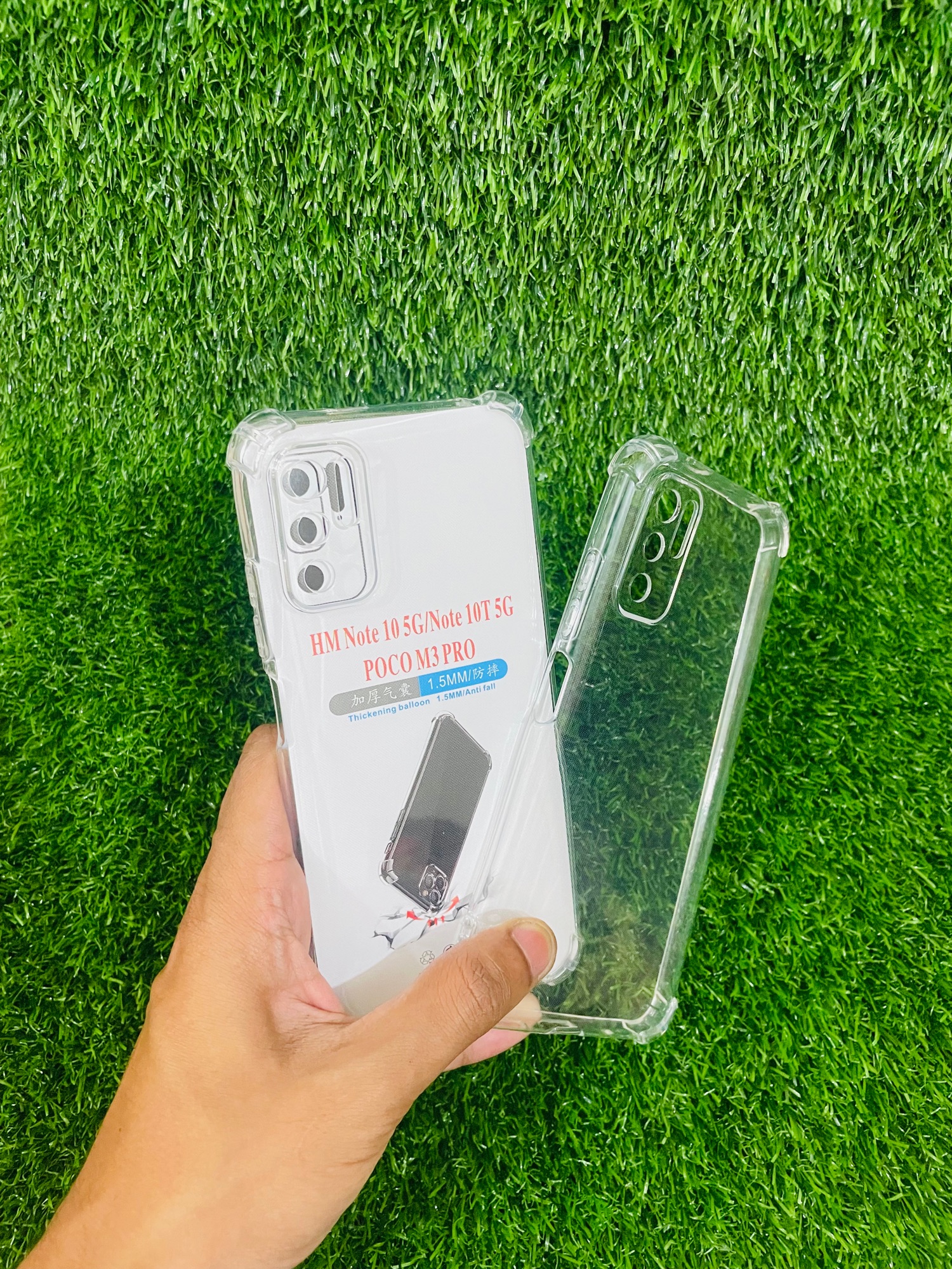 Picture of For Redmi Note 10 5G/Note 10T 5G POCO M3 PRO Soft Transparent Shockproof Tpu Back Case/Cover  Water Colour, With Camera Bumper protection.