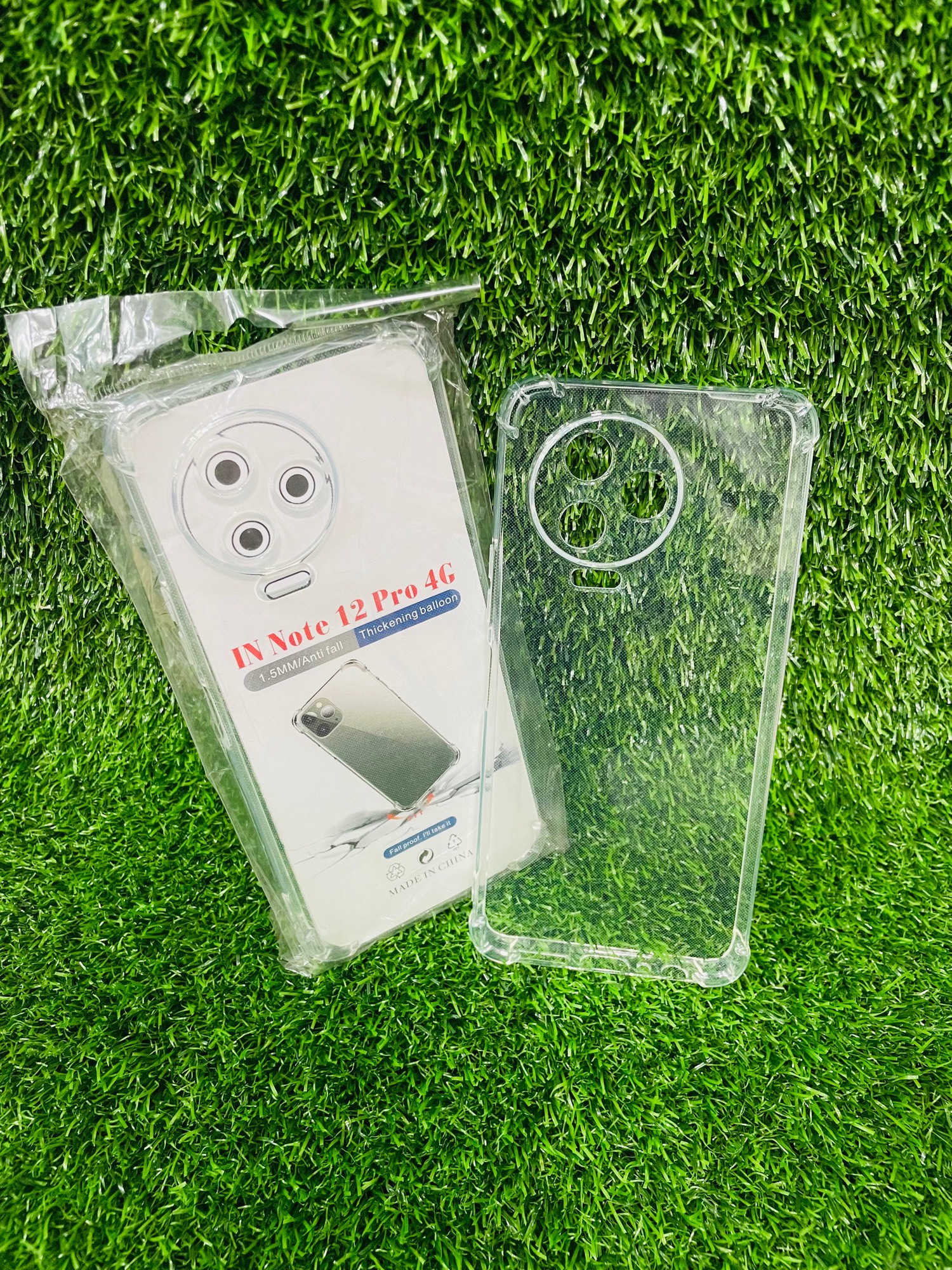 Picture of For Infinix Note 12 Pro (4G) Soft Transparent Shockproof Tpu Back Case/Cover  Water Colour, With Camera Bumper protection.
