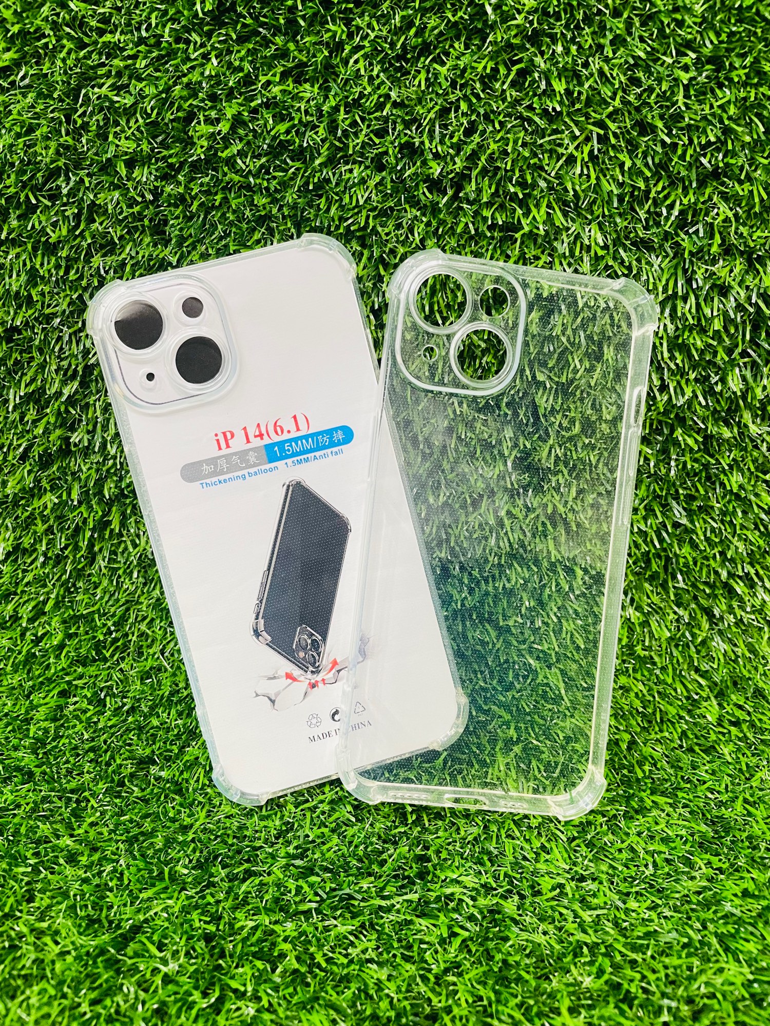 Picture of For IPhone 14 Soft Transparent Shockproof Tpu Back Case/Cover  Water Colour, With Camera Bumper protection.