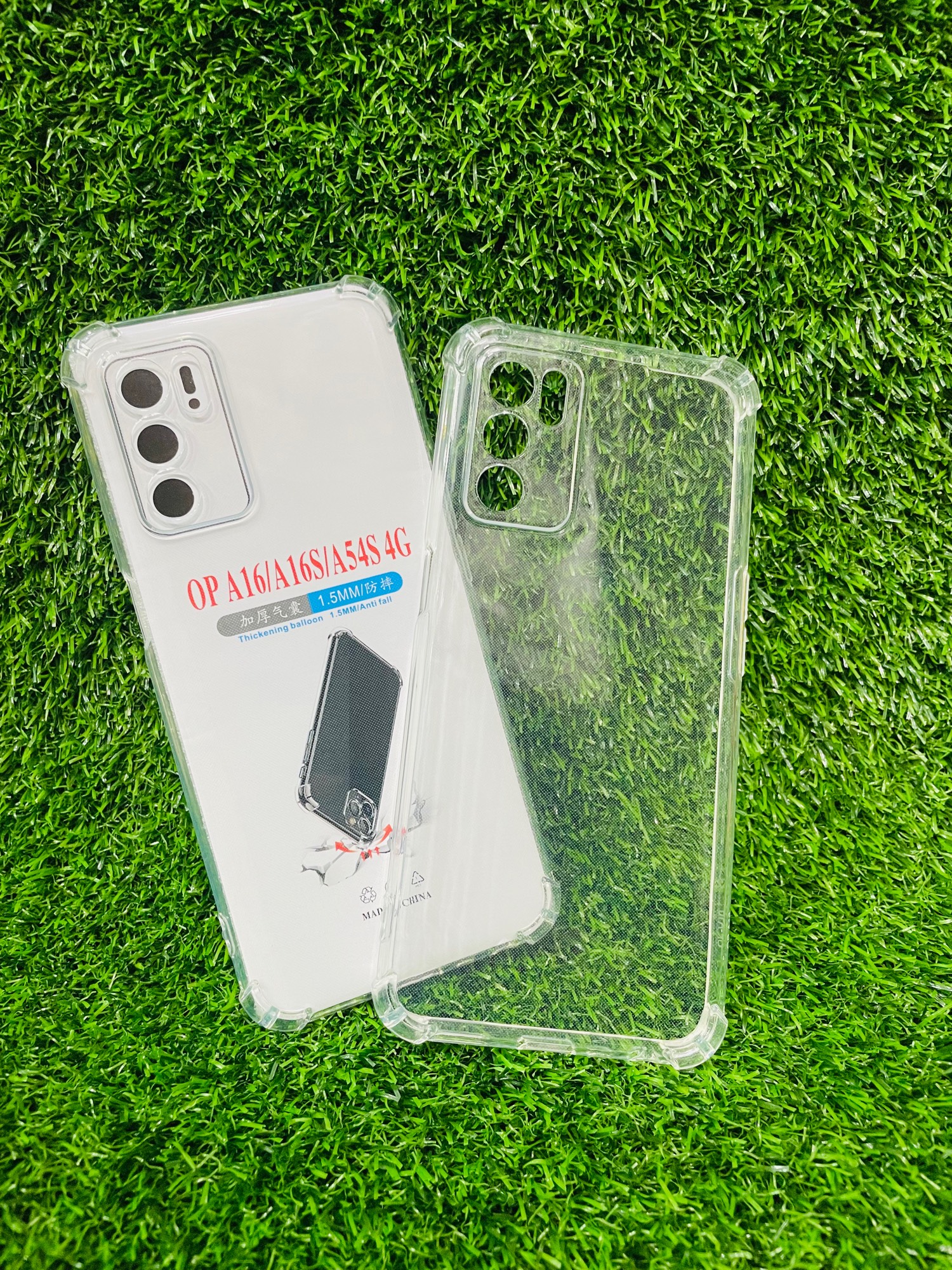 Picture of For Oppo A16/A16S/A54S 4G Soft Transparent Shockproof Tpu Back Case/Cover  Water Colour, With Camera Bumper protection.