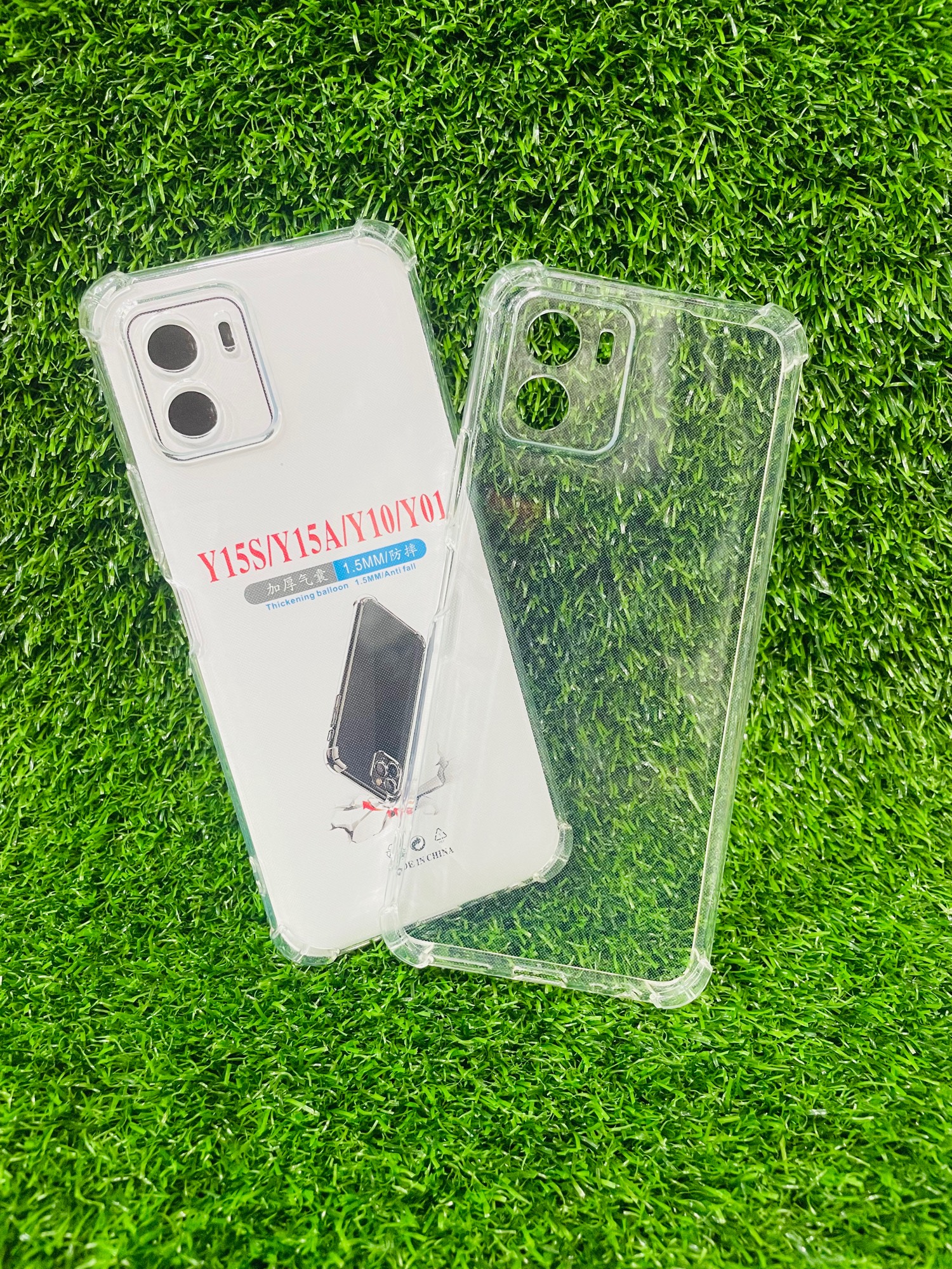 Picture of For Vivo Y15S/Y15A/Y10/Y01 Soft Transparent Shockproof Tpu Back Case/Cover  Water Colour, With Camera Bumper protection.