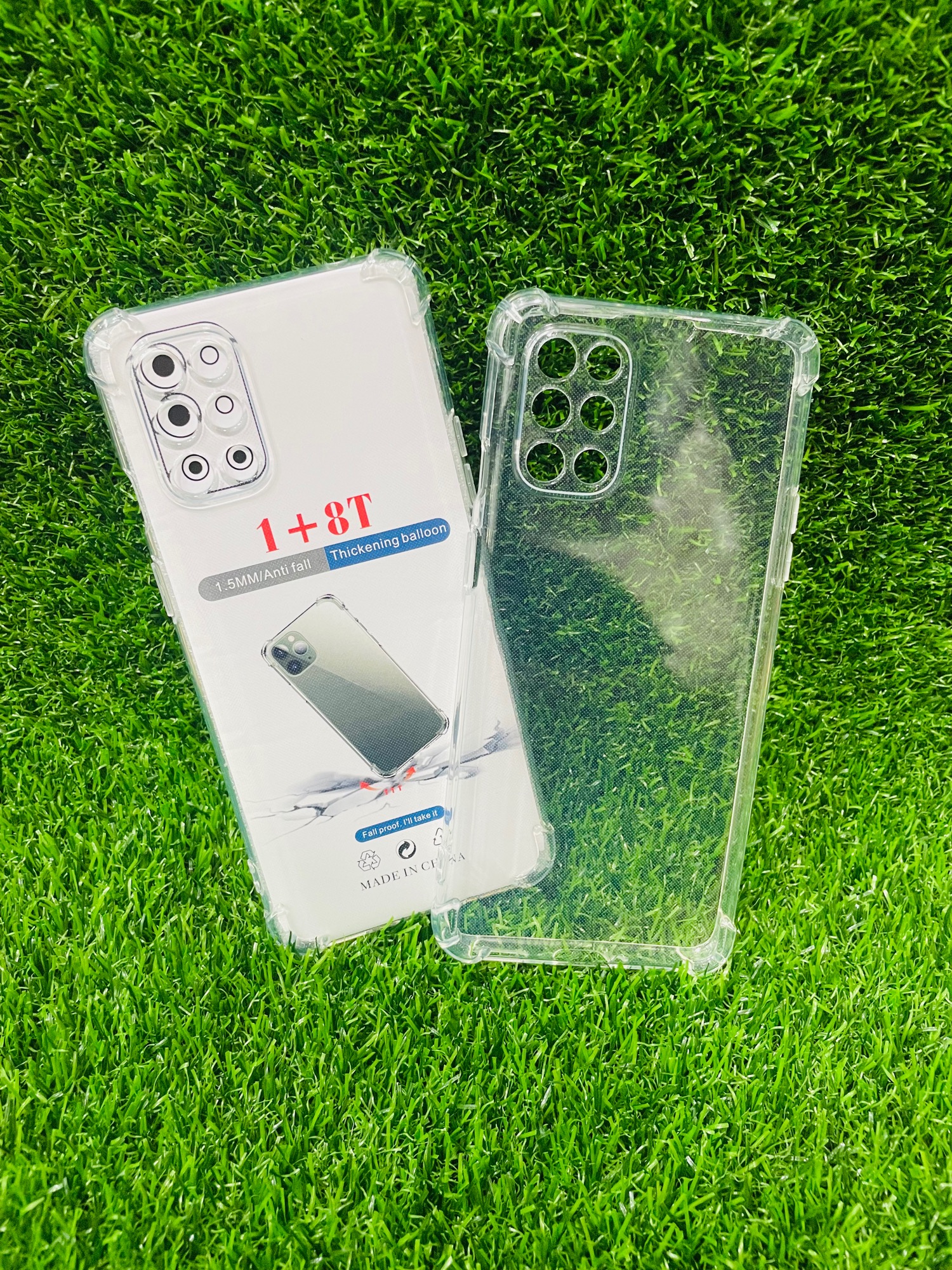 Picture of For Oneplus 8T Soft Transparent Shockproof Tpu Back Case/Cover  Water Colour, With Camera Bumper protection.