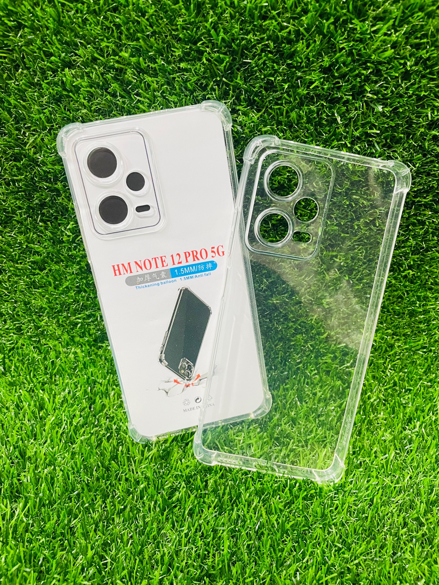Picture of For Redmi NOTE 12 PRO 5G Soft Transparent Shockproof Tpu Back Case/Cover  Water Colour, With Camera Bumper protection.