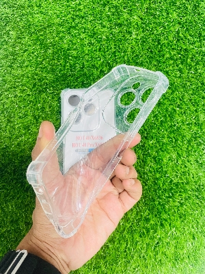 Picture of For Infinix HOT 40/HOT 40 Pro Soft Transparent Shockproof Tpu Back Case/Cover  Water Colour, With Camera Bumper protection.