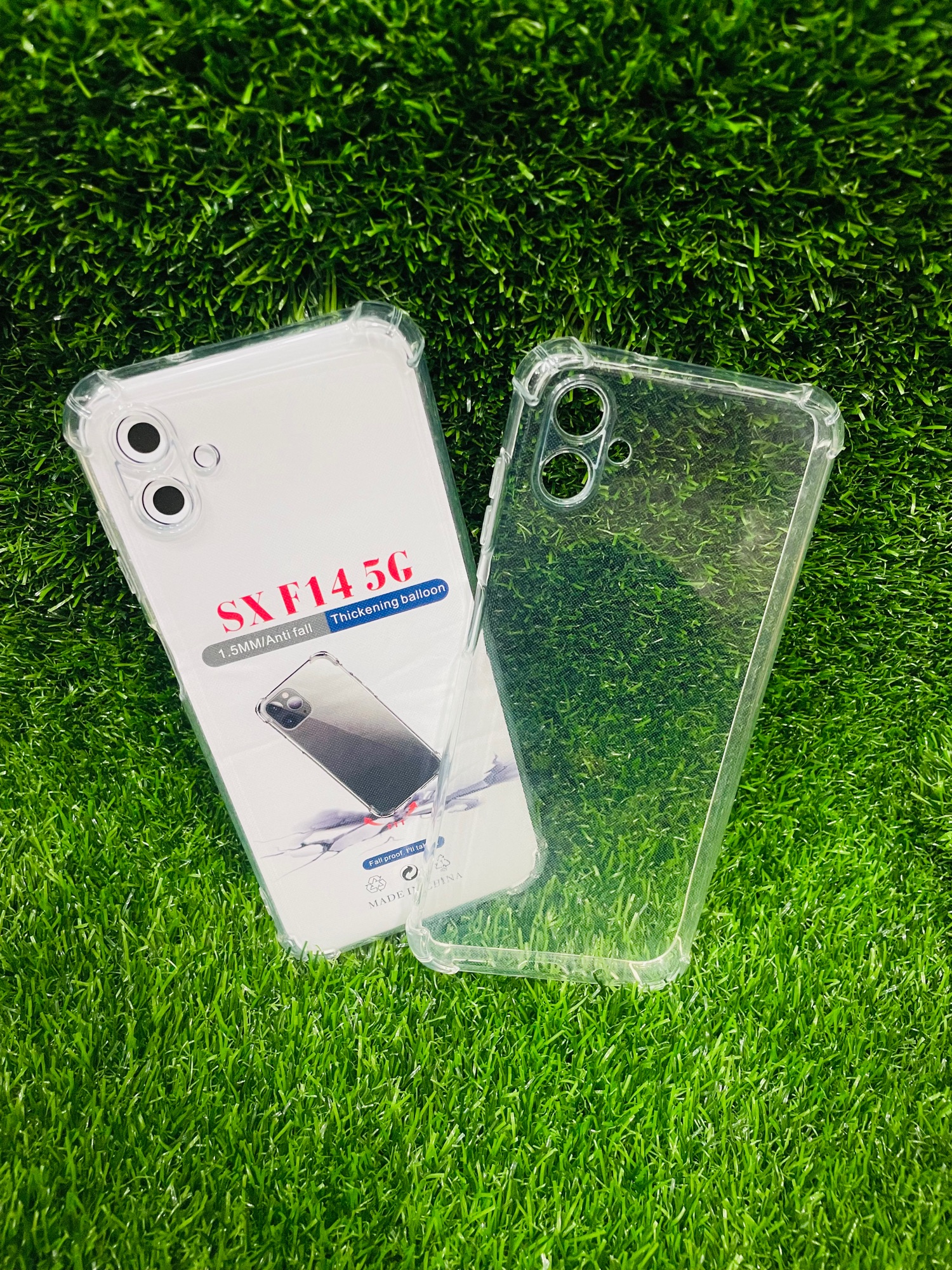 Picture of For Samsung F14 (5G)Soft Transparent Shockproof Tpu Back Case/Cover  Water Colour, With Camera Bumper protection.
