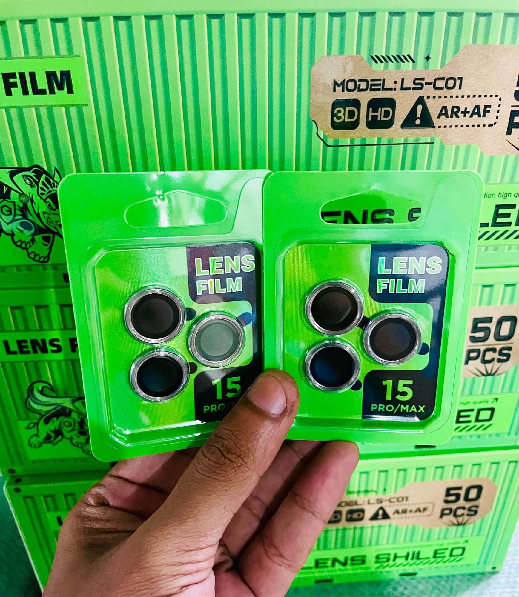 Picture of For Iphone 15/ iphone 15 pro/ iphone 15 pro max /iPhone 14/ Iphone 14 Pro/ Iphone 14 Pro Max /Iphone 13/Iphone 13 Pro/ Iphone 13 Pro Max /Iphone 12 /Iphone 12 Pro/ iphone 11, LENS FILM Coverage Premium Quality Tempered Lens Glass Camera Protector.
