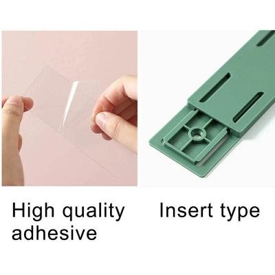Picture of Wall-Mounted Socket Fixer Holder Socket Holder Powerful Sticker Self-Adhesive Punch-free Plug Fixer Cable Wire Organizer Racks
