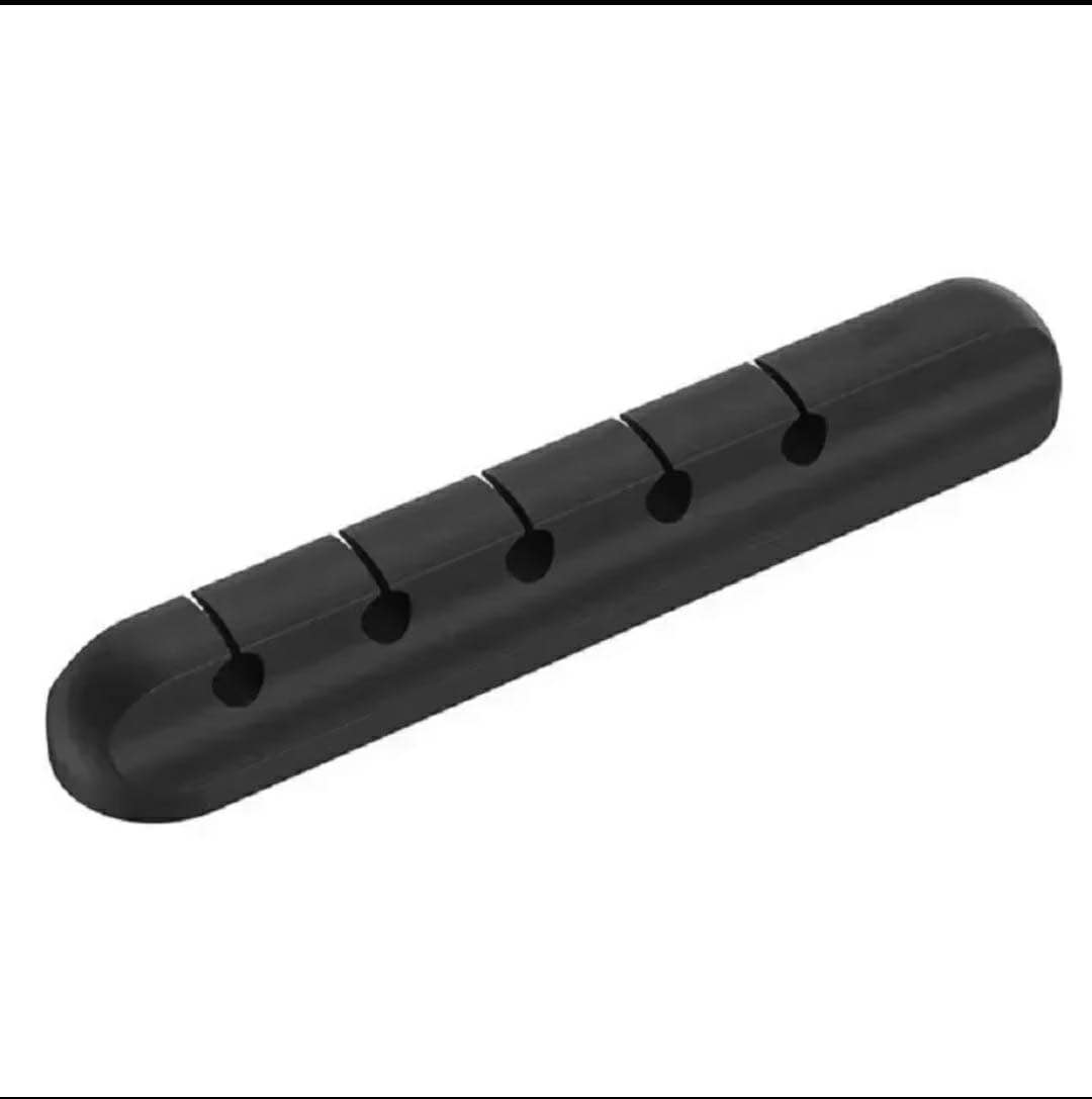 Picture of 05 Clips Cable Organizer Silicone USB Cable Winder Desktop Tidy Management Clips Cable Holder for Mouse Headphone Wire Organizer
