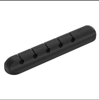 Picture of 05 Clips Cable Organizer Silicone USB Cable Winder Desktop Tidy Management Clips Cable Holder for Mouse Headphone Wire Organizer