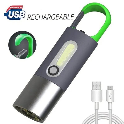 Picture of Keychain Light - Waterproof LED Keychain Flashlight, Type-C Stable Fast Charging - Multifunctional Bracket Lantern for Outdoor Hiking Fishing by Ibaste