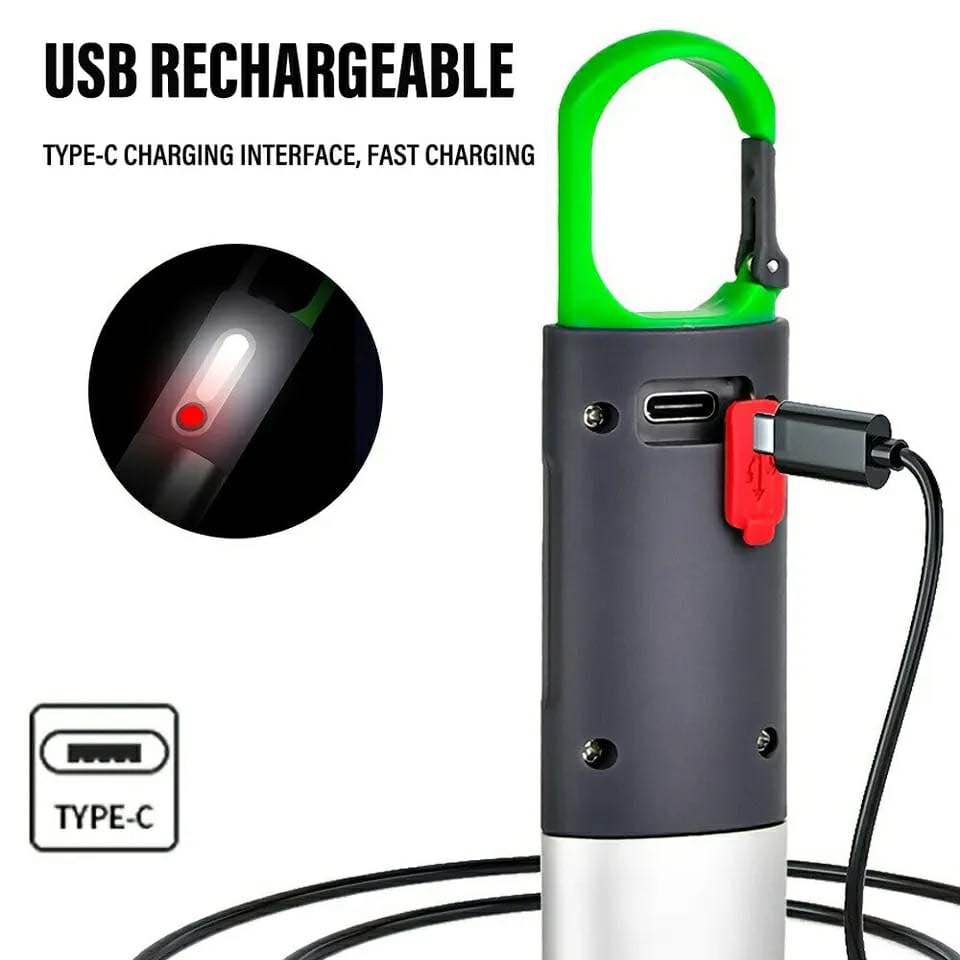 Picture of Keychain Light - Waterproof LED Keychain Flashlight, Type-C Stable Fast Charging - Multifunctional Bracket Lantern for Outdoor Hiking Fishing by Ibaste
