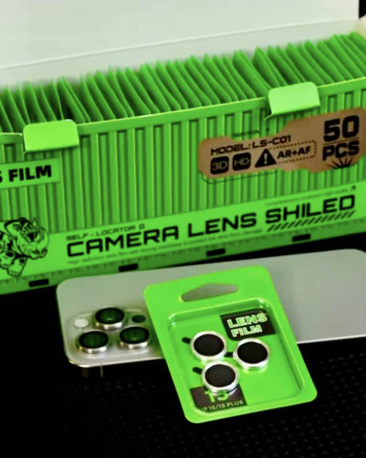 Picture of For Samsung S24 FE, LENS FILM Coverage Premium Quality Tempered Lens Glass Camera Protector.